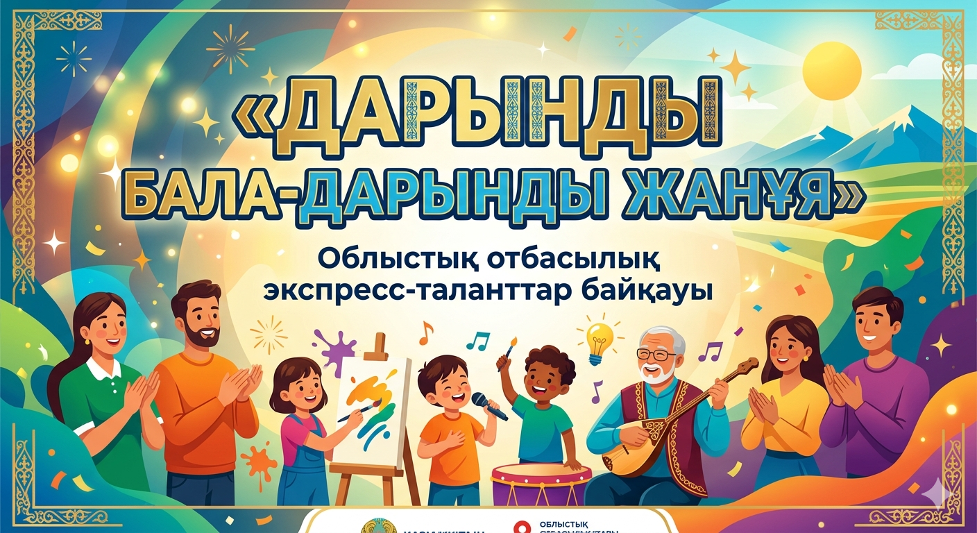 «Дарынды бала-дарынды жанұя»  облыстық отбасылық экспресс-таланттар байқауының ХАТТАМАСЫ