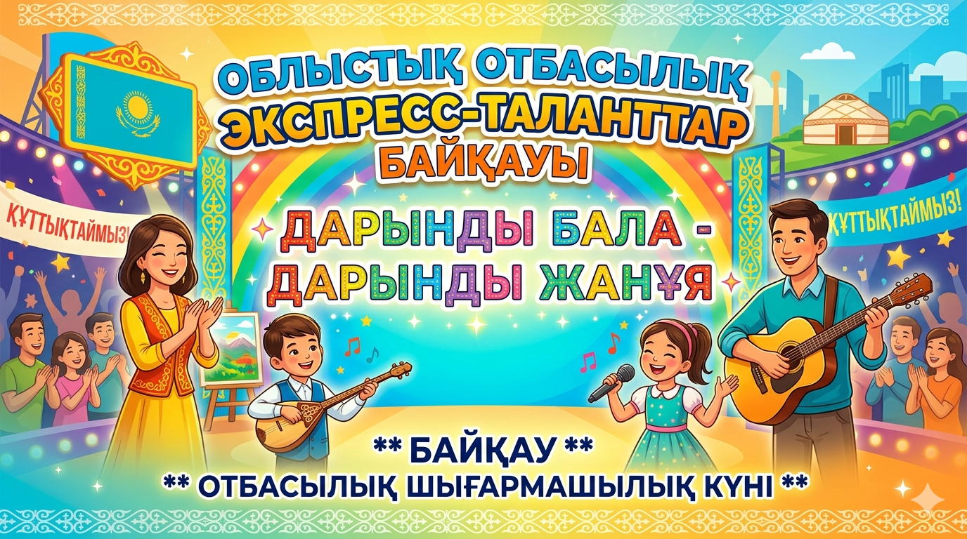 «Дарынды бала-дарынды жанұя» облыстық отбасылық экспресс-таланттар байқауы