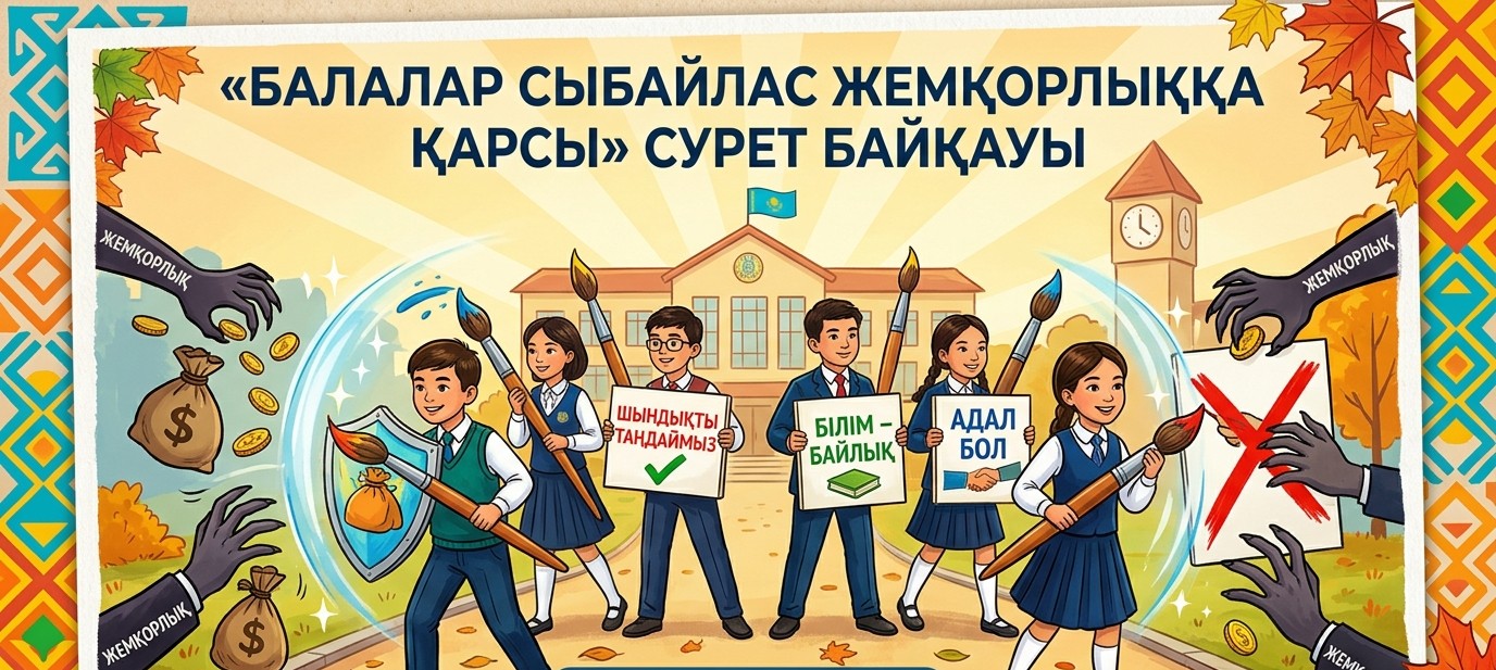5-10 сынып оқушыларына арналған «Балалар сыбайлас жемқорлыққа қарсы» сурет байқауы