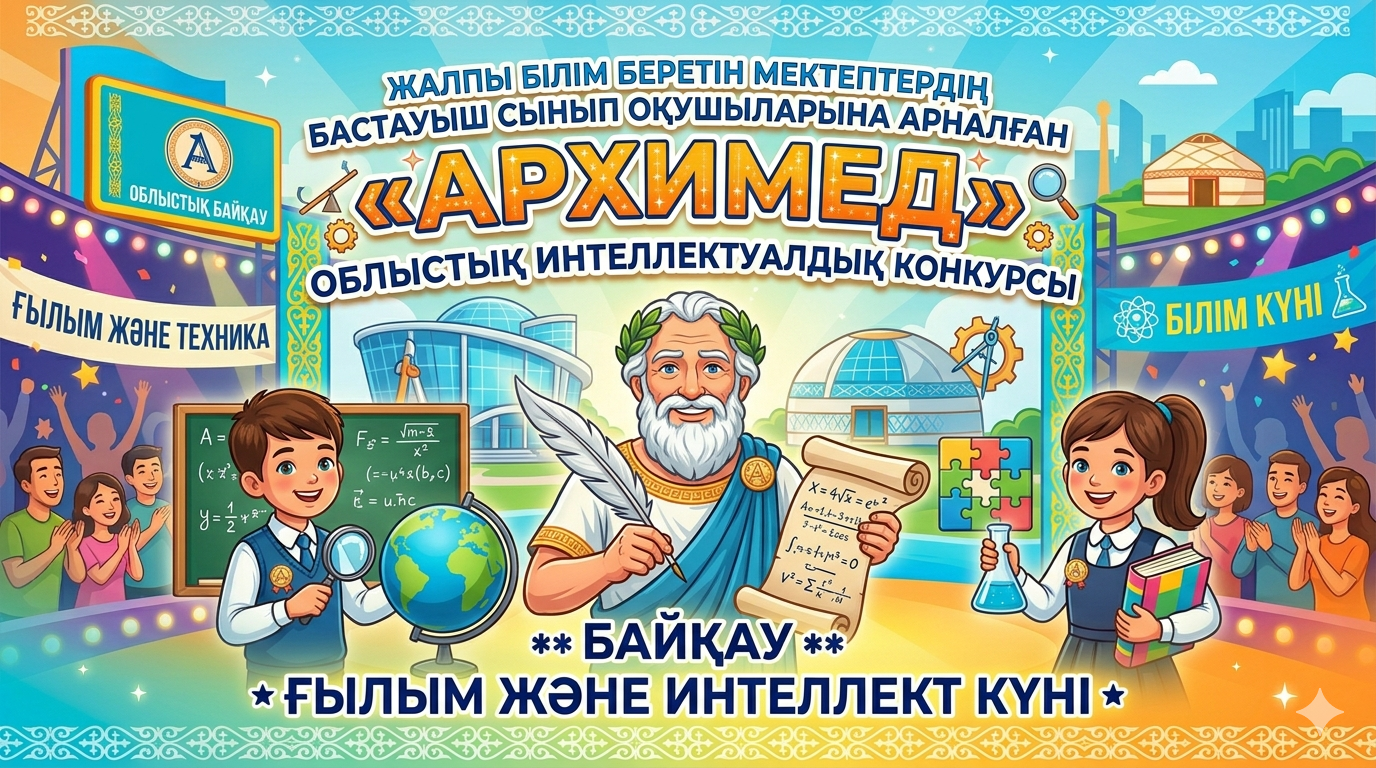 Жалпы білім беретін мектептердің бастауыш сынып оқушыларына арналған «АРХИМЕД» облыстық интеллектуалдық конкурсы
