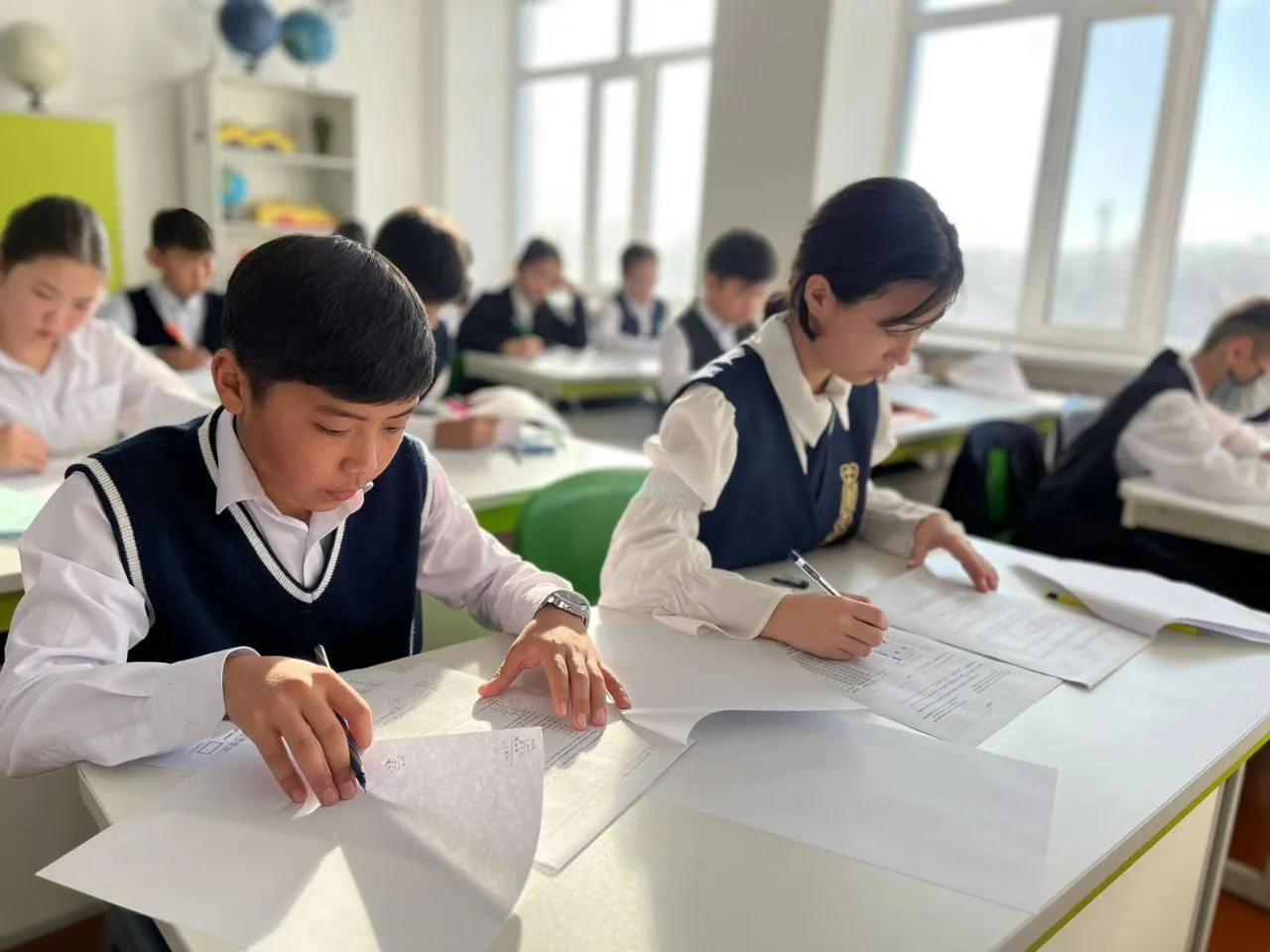 Состоялся районный/городской этап Республиканской олимпиады по общеобразовательным предметам среди учащихся 7-8 классов