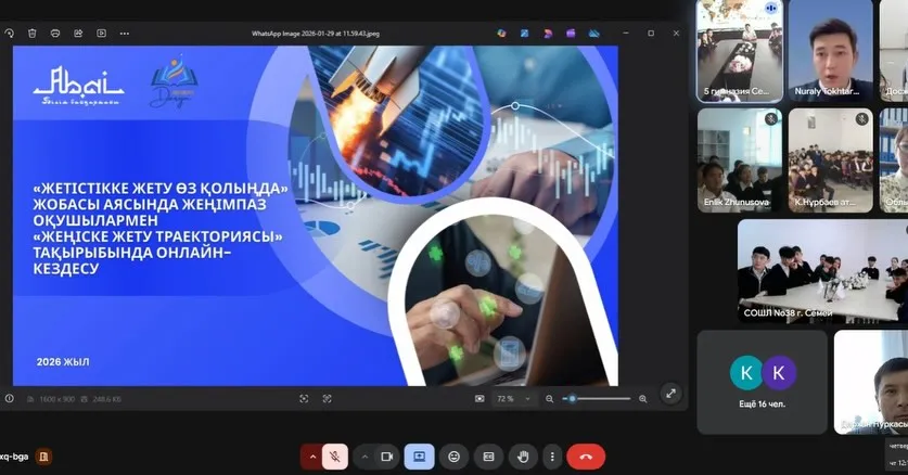 «Жеңіске жету траекториясы» тақырыбында онлайн-кездесу өтті